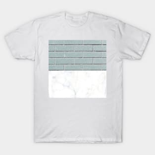 Teal brick marble T-Shirt